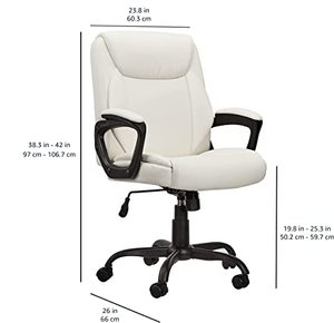 מכירה לוהטת משרד כיסאות יסודות קלאסי Puresoft מרופד אמצע חזרה משרד שולחן מחשב כיסא עם משענת יד
