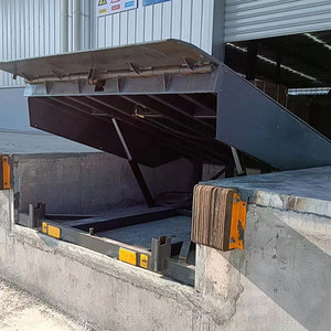 Rampa de carga eléctrica hidráulica automática de 8-15 toneladas Nivelador de muelle fijo más corto Nivelador de muelle de descarga de carga