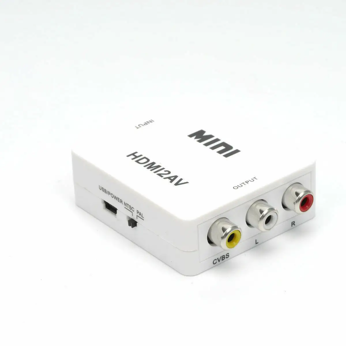 1080P करने के लिए HDMI ए वी कनवर्टर पूर्ण HD वीडियो 1080P HDMI करने के लिए 3 आरसीए ऑडियो वीडियो ए वी एडाप्टर घटक एचडीटीवी डीवीडी के लिए कनेक्टर