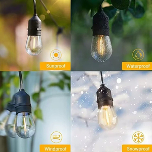 Customizable IP65 Outdoor RGB 5m E27 LED <strong>String</strong> Light PVC Material for Christmas for Courtyard Lawn Decoration - Product Image 5