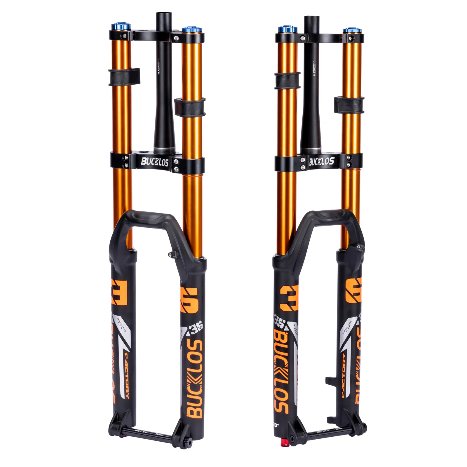 BUCKLOS Horquilla tilki MTB yokuş aşağı hava süspansiyon çatalı dağ bisiklet çatalı 15*110mm Boost bisiklet çatalı