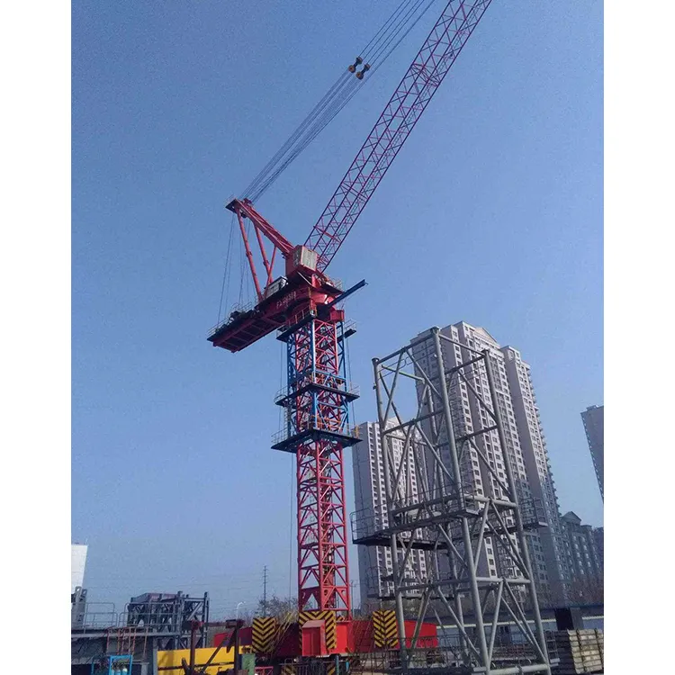 China IHURMO 3-4 Tonnen 12 Tonnen 18 Tonnen 18 Tonnen 25 Tonnen 22m 70m 80m Ausleger länge hydraulischer Wippausleger-Turmdrehkran aus China