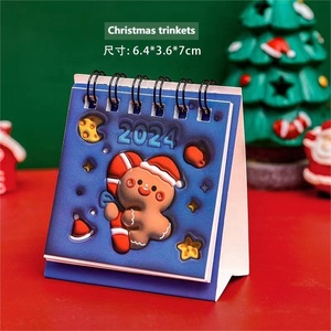 2024 Cartoon 3D Design Personal isierte 3D <span class=keywords><strong>Notebook</strong></span> Weihnachts kalender Mini Kalender