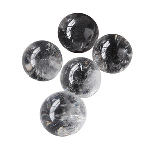 Dekoratif top Divination için temizle kristal top veya Feng Shui ve servet doğal şifa taşlar topu cilalı taş küreler - Product Image 4
