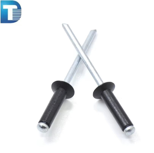 אלומיניום 120 <span class=keywords><strong>deg</strong></span> flush ראש לשבור מנדרל פתוח סוף עיוורת 12617 צבע שחור עמיד למים ראש