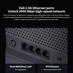 เราเตอร์ Wi-Fi 7 2.5g Mi quad-core ของแท้ BE6500เครื่องเร่งเกม IPTV OFDMA เครื่องขยายสัญญาณสำหรับ Xiaomi SMART - Product Image 4