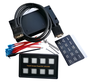 8 Gang Touch ON-Off 12V 24V LED-Schalter Auto Licht leiste Schaltkreis Steuer box System Tastensc halter