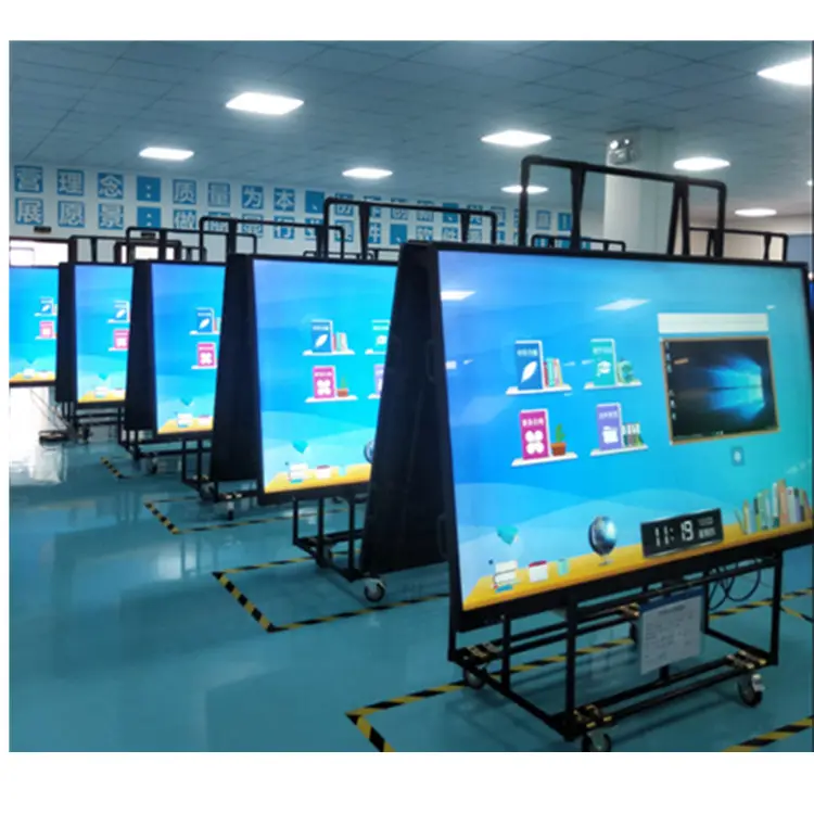 Usenda 65 Inch Display Touchscreen Digitaal Smartboard Interactief Whiteboard Flatpanel Voor Schoolonderwijs Ingebouwd In Ops