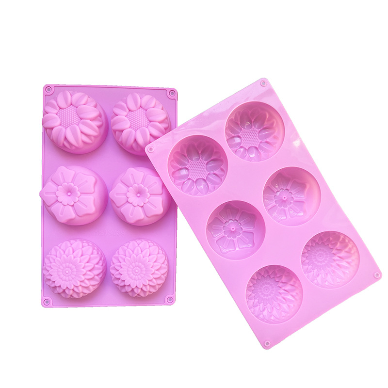 6-in-1 chrysanthemums cake mold