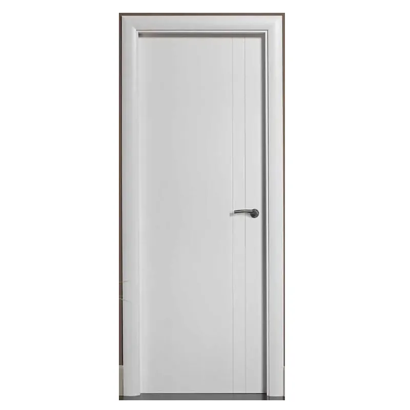 Venda quente da fábrica design moderno quarto entrada quadro noz interior portas de madeira sólida preço