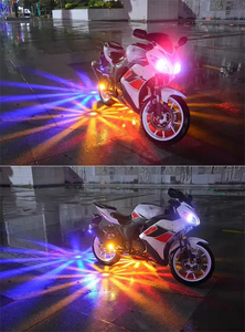 ไฟแฟลช LED 7สีสำหรับรถยนต์รถจักรยานยนต์สกู๊ตเตอร์ไฟเตือนกันการชน - Product Image 6