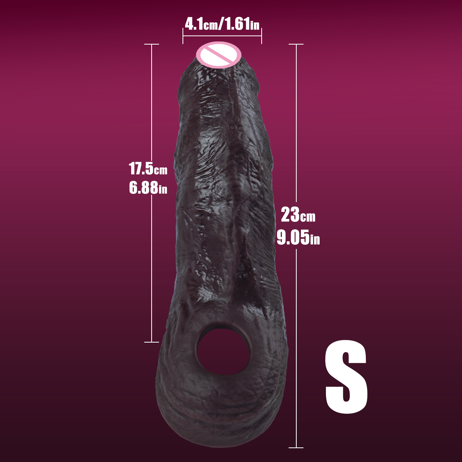 Black S Size Basic Fat Type