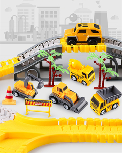 カスタム鉄道キッドおもちゃ電気工学付きフレキシブルレーストラック車キッズトラックおもちゃプレイセット男の子のための電気トラックおもちゃ