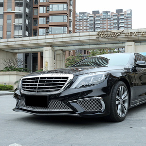 Yüksek kalite araba tampon gövde kiti Mercedes benz s-class W222 modifiye S65 AMG vücut kiti ön tampon Grille