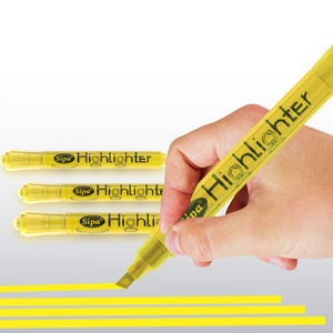 Sipa SH891 ad alta capacità scalpello pennino effetto fluorescente colorato ufficio studente pennarello evidenziatore penna per uso scolastico e in ufficio - Product Image 4