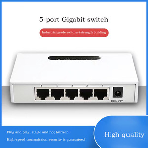5 יציאת ברזל gigabit מתג אינטליגנטי רשת הפצה קו ניטור נמוך כוח יכול להיות מותאם אישית סיטונאי
