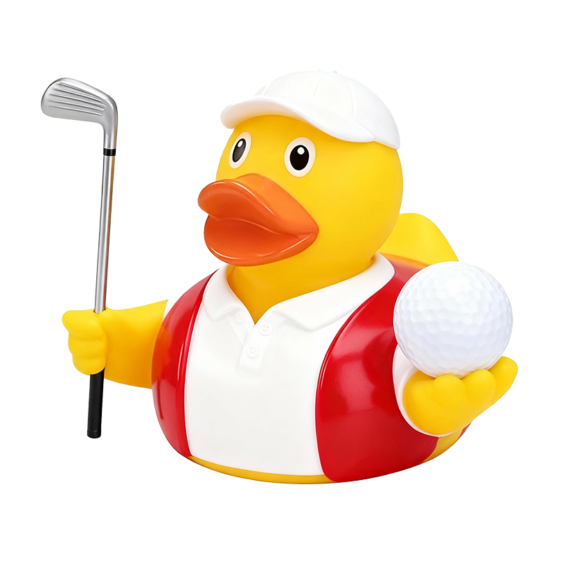 Pato de golf personalizado