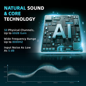 Tragbare unsichtbare wiederauf ladbare digitale Mini-Hörgeräte Hochleistungs-Schall verstärker mit Geräusch unterdrückung für schwere - Product Image 3