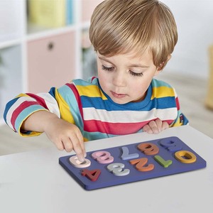 就学前の教育玩具を数える2〜4歳のインタラクティブ学習番号へのギフト食品グレードのシリコンジグソーパズル番号パズル - Product Image 2