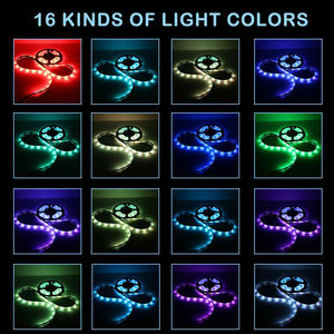 Светодиодная лента RGB 5050 SMD гибкая лента неоновая светодиодная Диодная лента 5 м 10 м 15 м Светодиодная лента Fita 12 В + пульт дистанционного управления + переходник - Product Image 4