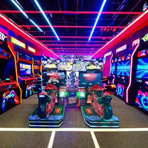 AMA, 2 jugadores, simulación de carreras para adultos, máquina de juego de Arcade para motocicletas, consola de Arcade de carreras que funciona con monedas, Material duradero - Product Image 1