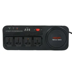 Yeni yükseltilmiş TRM-1.5KVA akıllı soket tek fazlı röle tipi 220V otomatik voltaj regülatörü AC akım SVC kullanımı