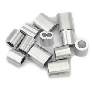 سلك حبل الطويق الألومنيوم البيضاوي الأكمام كليب تركيبات حلقة كم كابل يعقص M1.0-M10 - Product Image 4