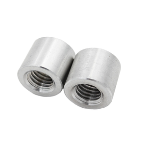 Custom Non-Standard Aluminum Round Cylindrical <strong>Coupling</strong> Nuts <strong>M3</strong> Thread Metric Certificate Anodized Finish Hex Nut Type - Product Image 3