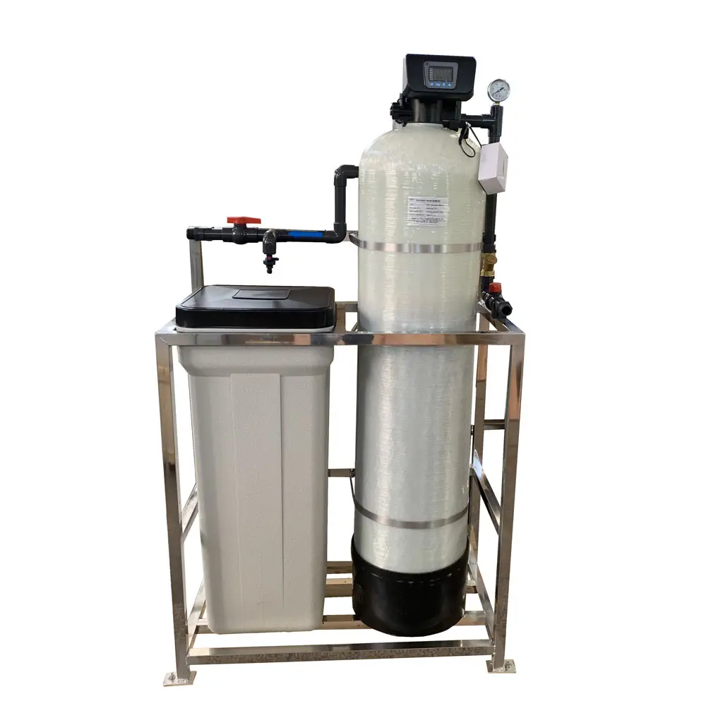 Filtro de resina de intercambio iónico de montaje deslizante/Sistema de ablandador de agua de 3 m3/hora para eliminación de dureza del agua