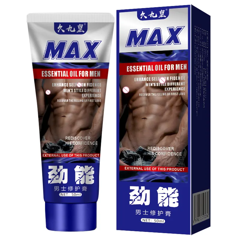 Crème d'agrandissement pour homme 2021 vente chaude améliorer les produits pour adultes de sexe de longue durée gel d'agrandissement jaune max pour homme