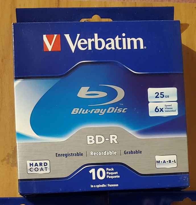 Verbatim BD-R 25GB Blu-ray Disc 6X