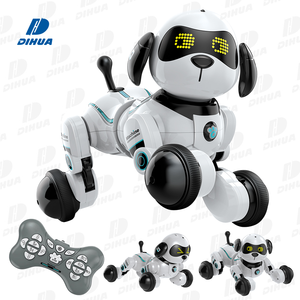Smart Programmable Robot Dog 10-Kanal-IR-Fernbedienung Roboter-Haustier mit LED-Lichtern, Musik-und Sprach befehlen STEM-Spielzeug für Kinder