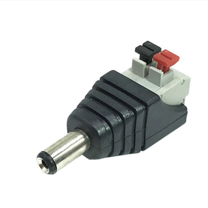 DC Plug <strong>Socket</strong> 5.5*2.1mm Solder-free Dc Male Female Head Terminal Monitoring Power Plug Button-type Dc Head Connector - Product Image 2