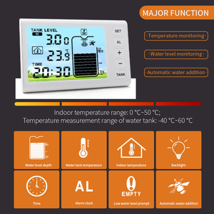 Ultrasonic <strong>Automatic</strong> Water Filler <strong>Level</strong> Gauge Sensor Digital Temperature Display Plastic Tank Depth Sensor - Product Image 2