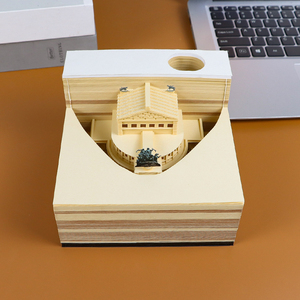 Factories 3D <strong>Memo</strong> Pad Custom Sticky Notes Building <strong>Block</strong> <strong>Notepads</strong> <strong>Cube</strong> Home Luxury Decoration Customized Corporate Gift Items - Product Image 2