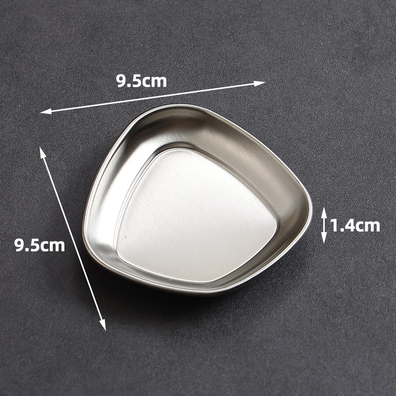 Four-corner sauce dish (silver)