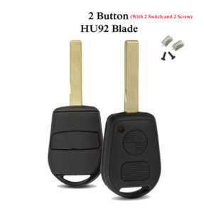 TranSponder araba anahtarı Fob araba anahtarı kabuk kapak kılıf B M W 2/3 düğmeler uzaktan anahtar kabuk ile HU92/HU58 bıçak - Product Image 4