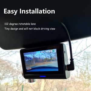 2 <strong>Channel</strong> Car Dash Camera 360 Front <strong>Vehicle</strong> Reversing Aid 1080P Dash Camera Car Black Box Built in GPS 3 Inch Screen - Product Image 5