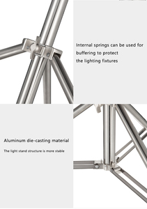 2.8m xách tay video chiếu sáng hình ảnh chân máy đứng mùa xuân đệm chân thép không gỉ nhiệm vụ nặng nề xây dựng 20kg Tải công suất - Product Image 4