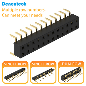 2.54mm 40ピンメスヘッダーデュアル列ボトムエントリーコネクタRaspberry Pi Zero <span class=keywords><strong>Arduino</strong></span> Nanoロープロファイルスタック可能ヘッダー - Product Image 4