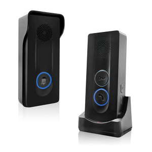 Timbre inalámbrico de intercomunicador bidireccional para almacén de fábrica en casa, timbre de intercomunicador inalámbrico impermeable con desbloqueo de un botón - Product Image 1