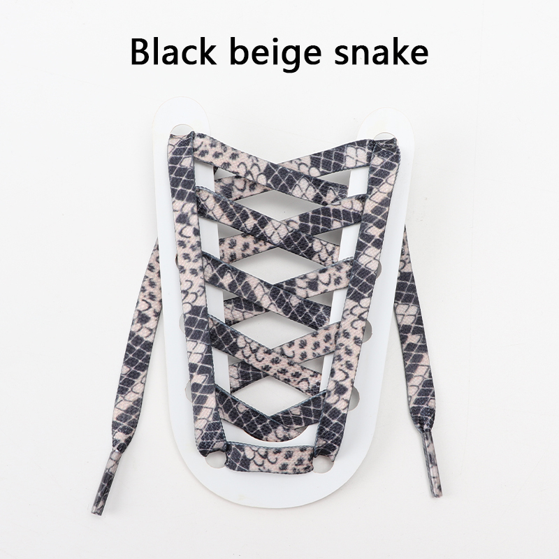 serpiente beige negra