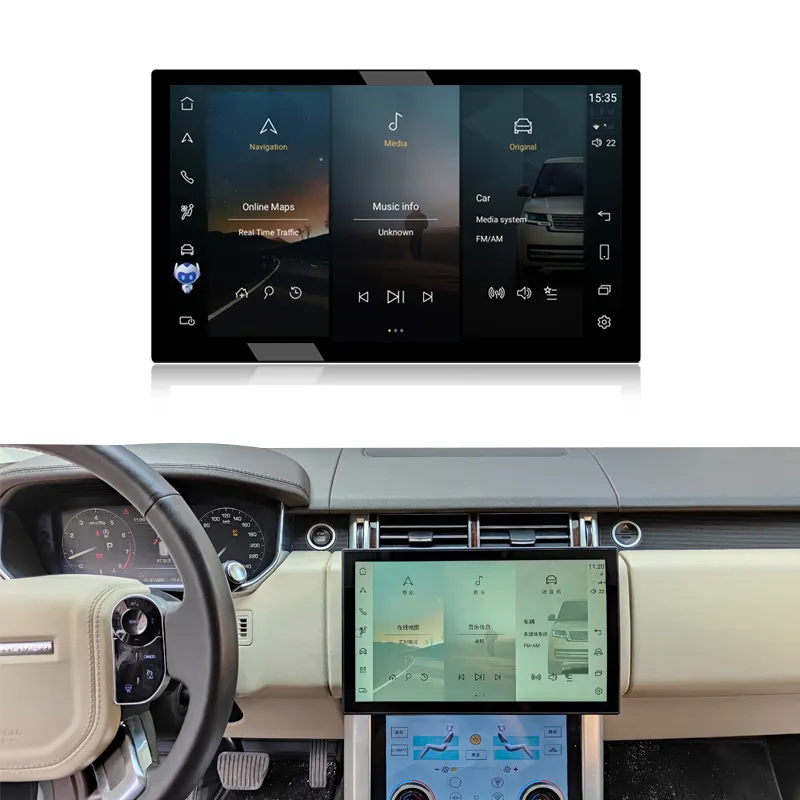 Hot Selling 13,3 "gebogener Bildschirm Android Car Multimedia-System für Range Rover Vogue L405Support WIFI Carplay GPS-Navigation