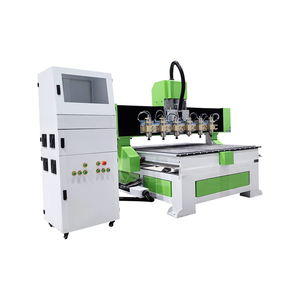 Enrutador CNC de 6 cabezales y 4 ejes con máquina cortadora rotativa 3D para carpintería para tallado de espuma de madera, enrutador Cnc de madera - Product Image 2