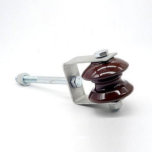 低電圧D鉄シャックルタイプ磁器スプール絶縁体 - Product Image 1