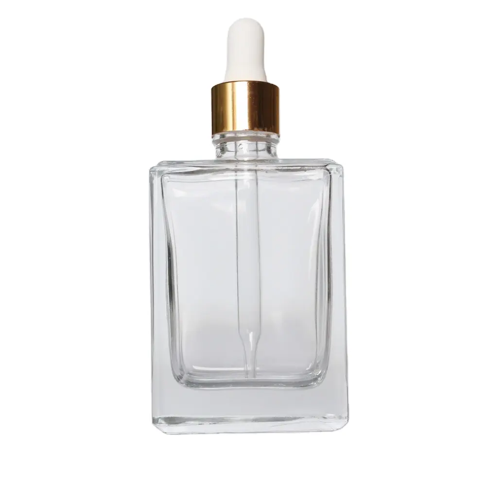 Tropfer Serum Öl flasche Parfüm Quadrat Transparentes Glas Glas Tragbare Reisesp eicher Kosmetik flasche