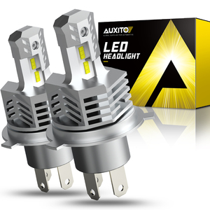 AUXITO H4 LED ampuller Set başına 6000K serin beyaz Mini boyutu kablosuz LED ışık ampuller için stok halojen yedek paketi 2 - Product Image 2