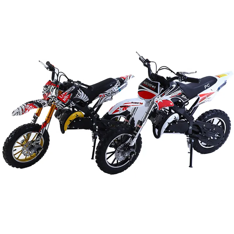 Hot Selling 2 Takt Motor 49cc Gas Power Mini Motorfiets 50cc Pocket Bike Voor Kinderen Rijden