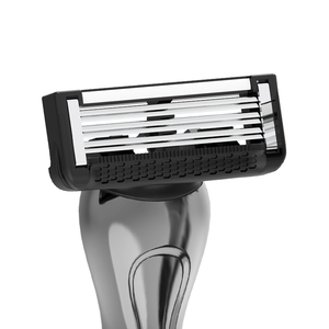 6 lưỡi có thể thay thế người đàn ông cạo dao cạo với kim loại xử lý và mở lại Cartridge - Product Image 1