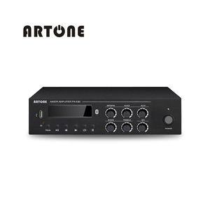 80W Desktop Best for Small Shops, Stores Music System PA-E80 Power Mini Mixer <strong>Amplifier</strong> - Product Image 1